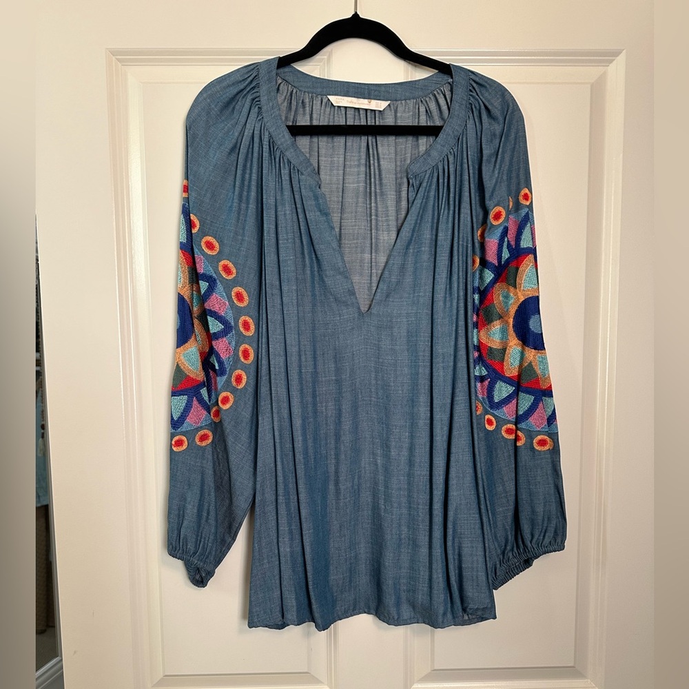Zara Chambray tunic top